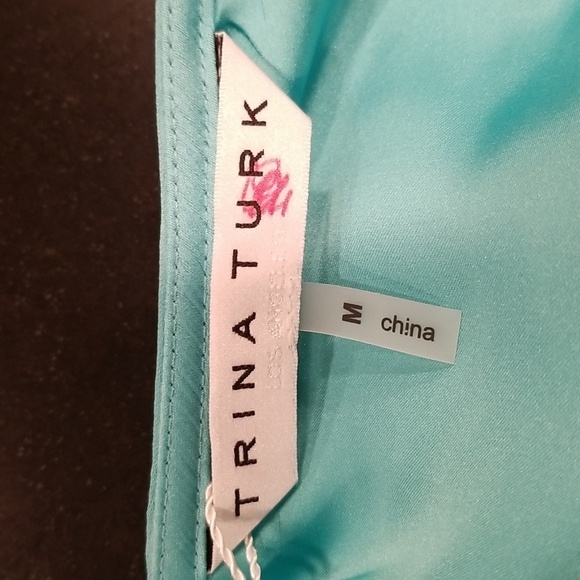 💕TRINA TURK💕 Entertain Dress ~ Turquoise Medium M NWT - Picture 10 of 13